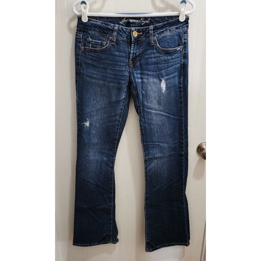 American Eagle Women's Favorite Boyfriend Bootcut Stretch Jeans Size 2 Long‎